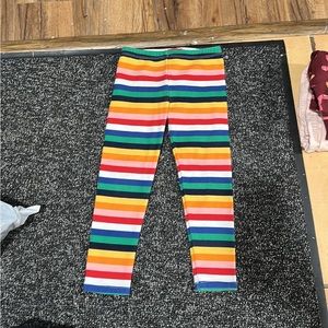 Rainbow fleece leggings